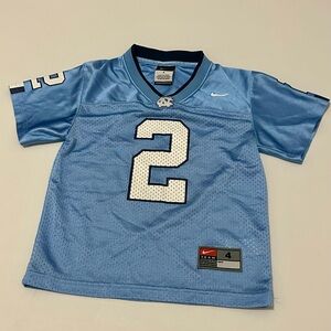 Nike Kids Sky Blue Number 2 North Carolina tar Heels Jersey.